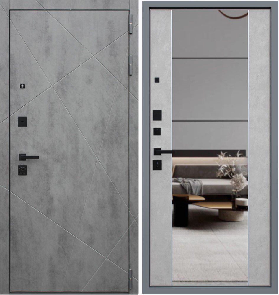 Дверь Дуэт Б с зеркалом DIS006689