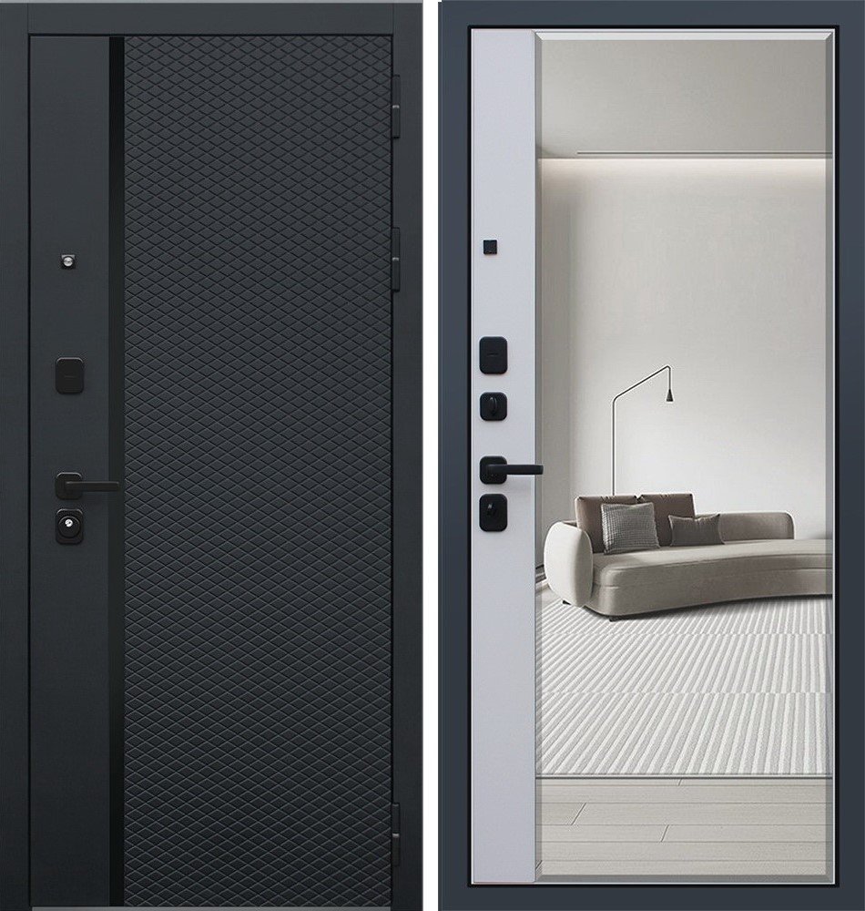 Дверь Ньюкасл с зеркалом DIS006705