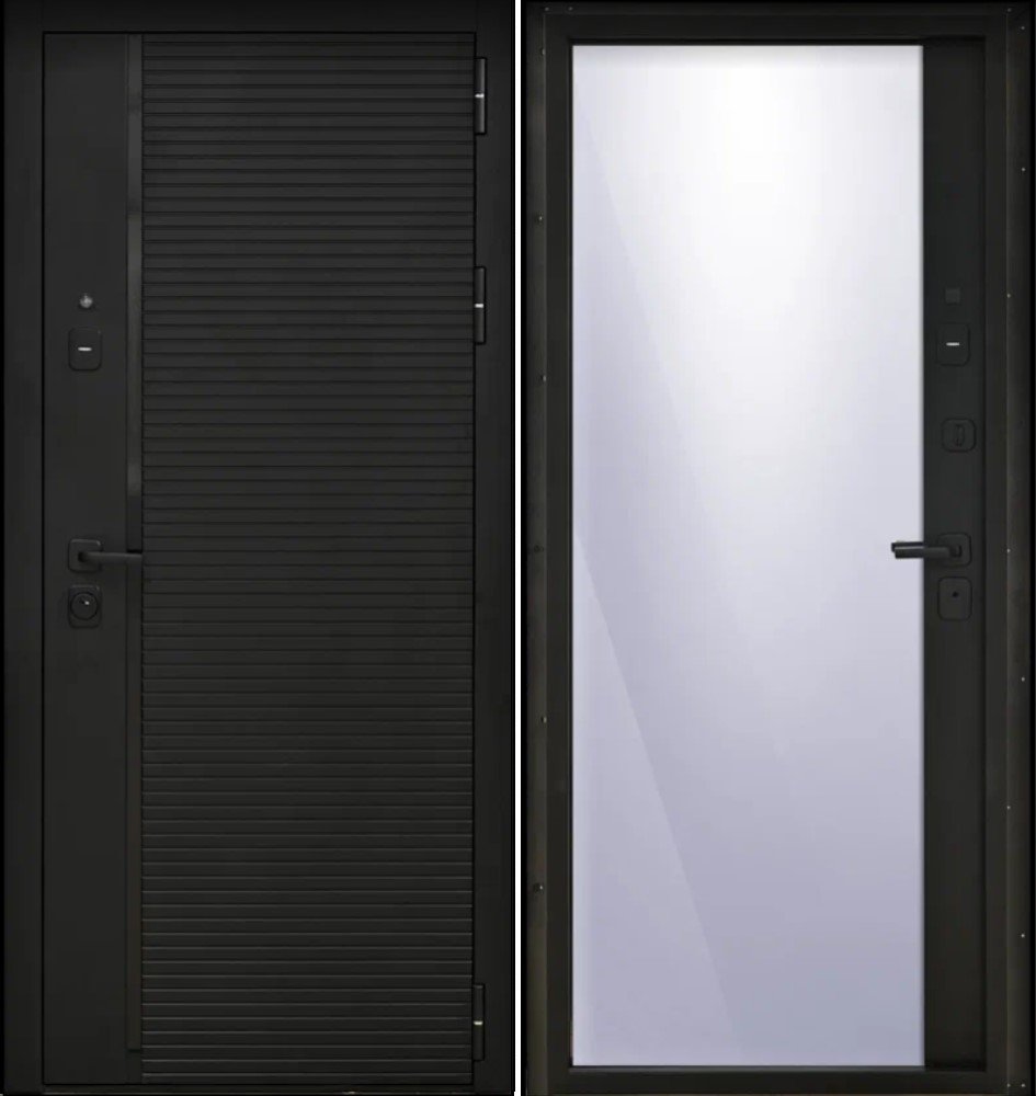 Дверьберг КОМФОРТ ЗЕРКАЛО ЧЕРНОЕ DIS007277