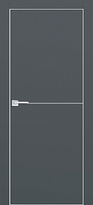 Товар Межкомнатная дверь PX-19 AL кромка с 4-х ст. Графит матовый