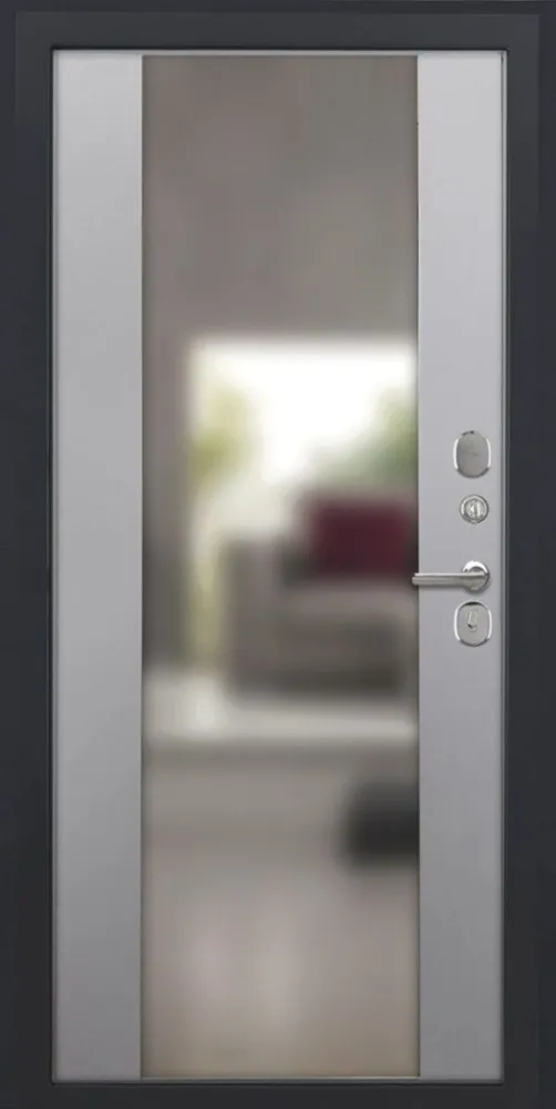 Товар Дверь ДвериПРО Модель L-48 Алиса (16мм, ПВХ софт грей, зеркало) DPRO195337