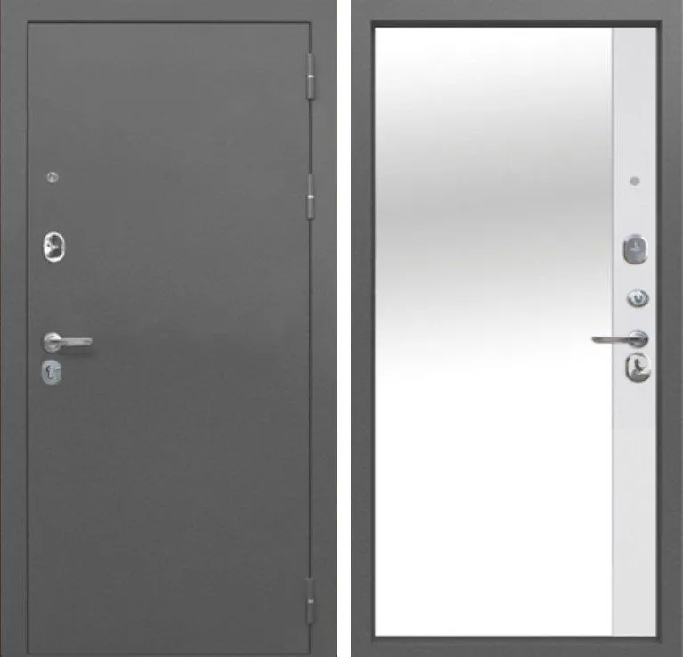 Дверь MXD Союз 90мм Антик Серебро / Зеркало DIS007235